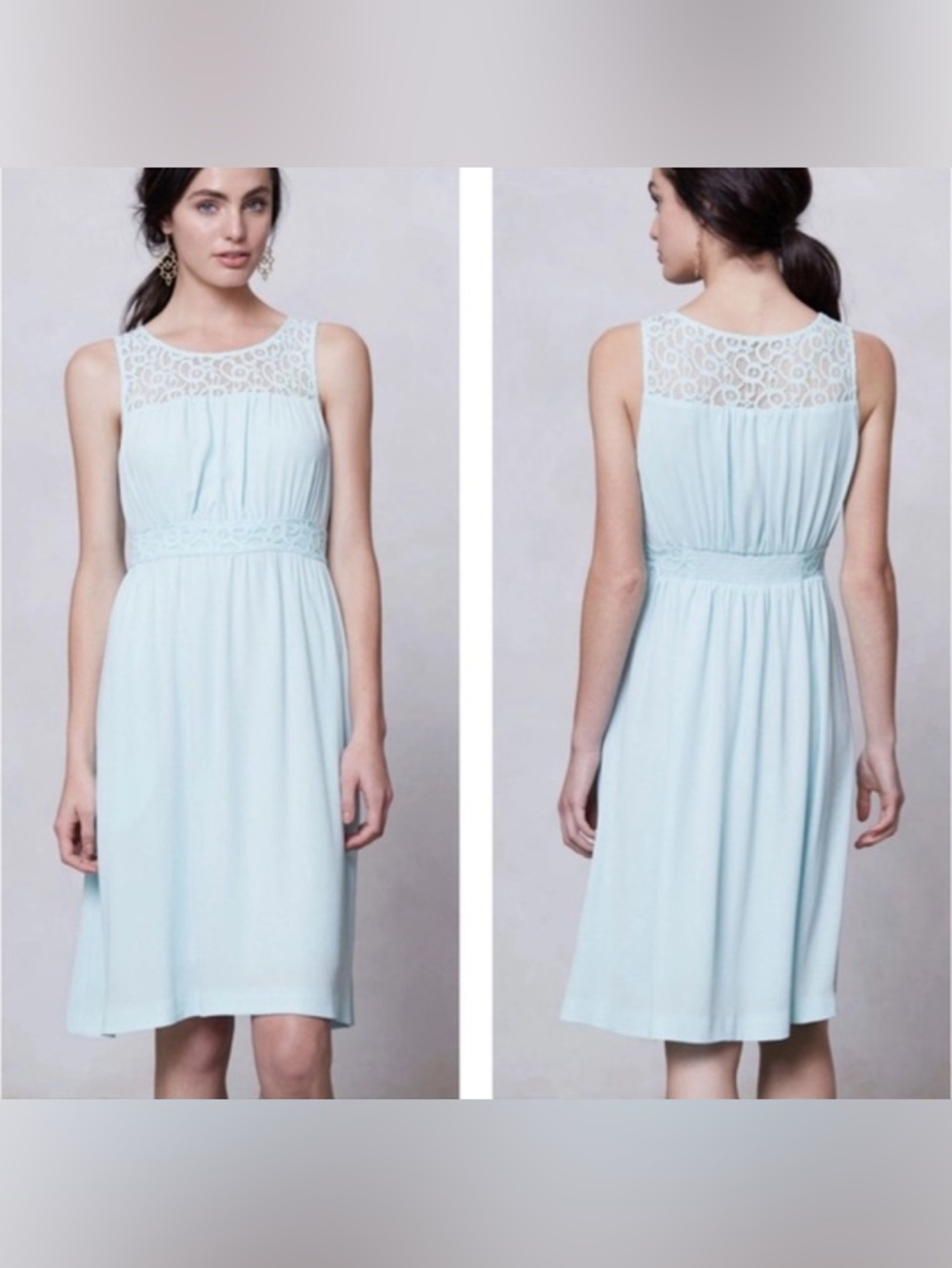 NWT Anthropologie HD in Paris Mint Blue Dress